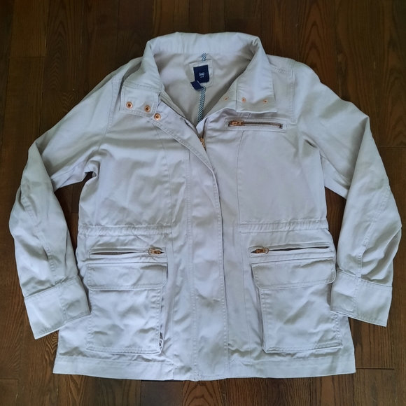 GAP Utility Jacket, Light Pink/Faint Rose Colour, Size Large - Picture 2 of 15